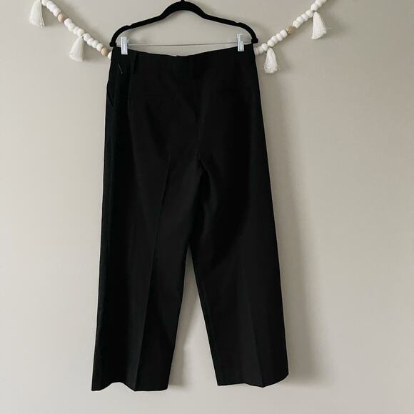 NEW Reformation Alex Mid Rise Pant Pleated Wide Leg Career Workwear Black Sze 10 - Picture 14 of 15